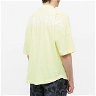 Palm Angels Men's Garment Dyed Oversized Mock Neck T-Shirt in Fluo