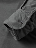 Aspesi - Garment-Dyed Cotton-Jersey Shirt - Gray