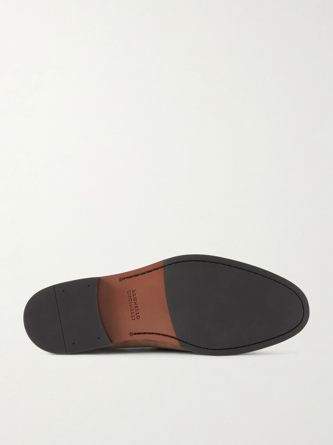 Brunello Cucinelli - Calf Suede Penny Loafers - Brown