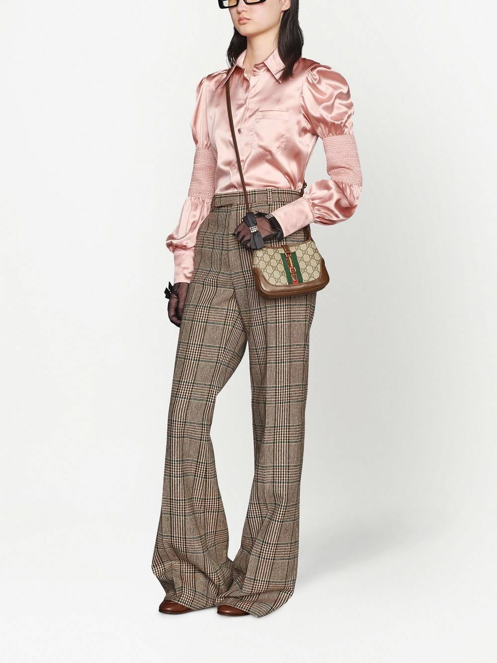 ショルダーバッグ・ポシェット GUCCI JACKIE 1961 MINI CROSSBODY BAG Gucci Light Blue Smooth Leather Jackie 1961 Mini Shoulder