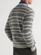 Universal Works - Fair Isle Wool-Blend Sweater - Gray