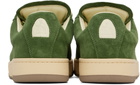 Lanvin Green Suede Curb Lite Sneakers