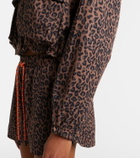The Upside Ludlow Ace leopard-print track jacket