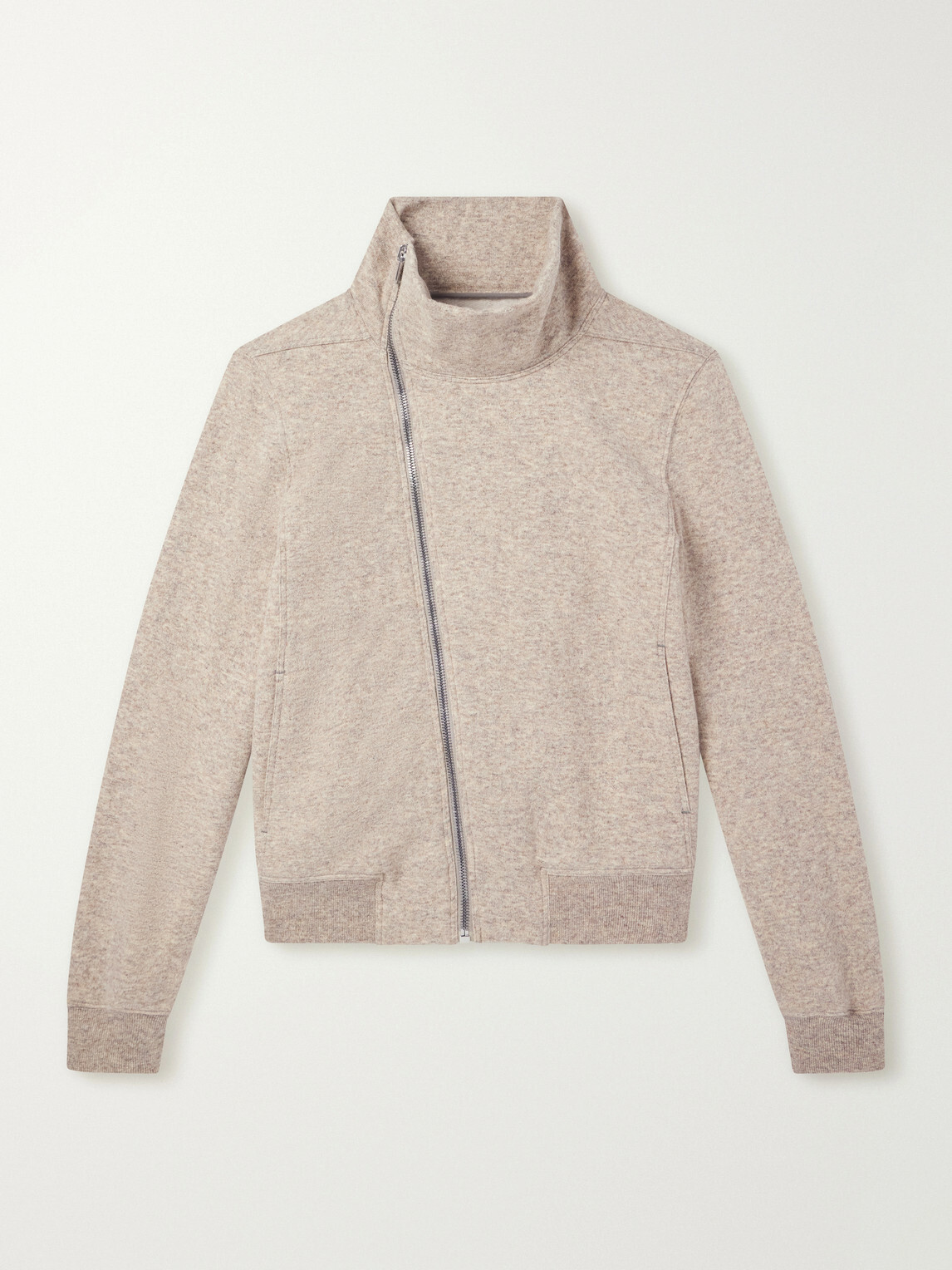 Rick Owens - Bauhaus Wool and Cotton-Blend Zip-Up Sweater - Neutrals
