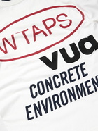 WTAPS - Logo-Appliquéd Printed Cotton-Jersey T-Shirt - White