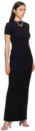 Palm Angels Black Open Back Maxi Dress