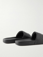 GUCCI - Pursuit Logo-Embossed Rubber Slides - Black