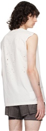 Satisfy White Muscle Tank Top