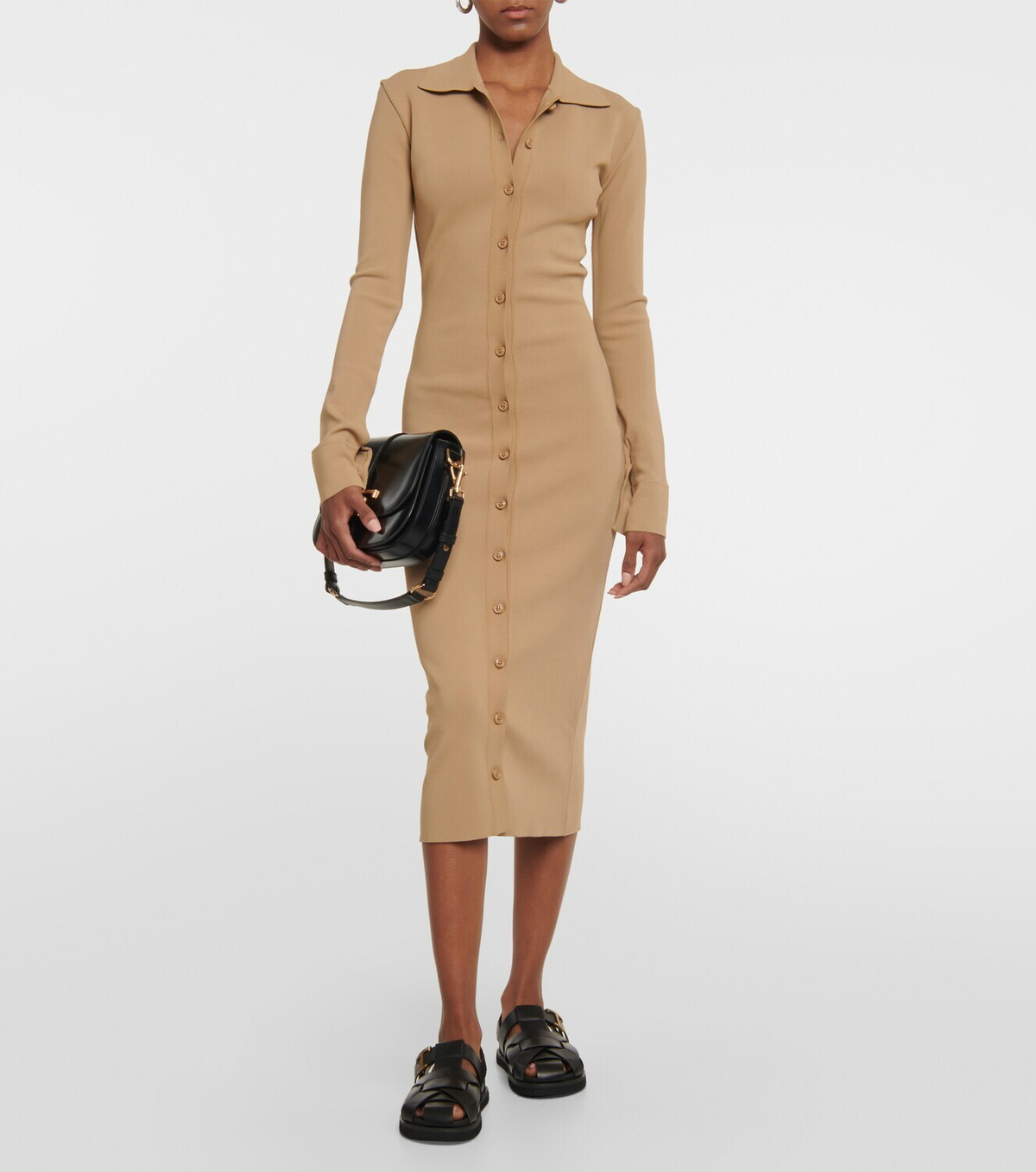 tods leather dress Tod'S Leather Dress - Green