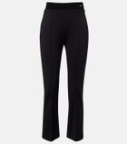 Agnona Jersey cropped slim pants