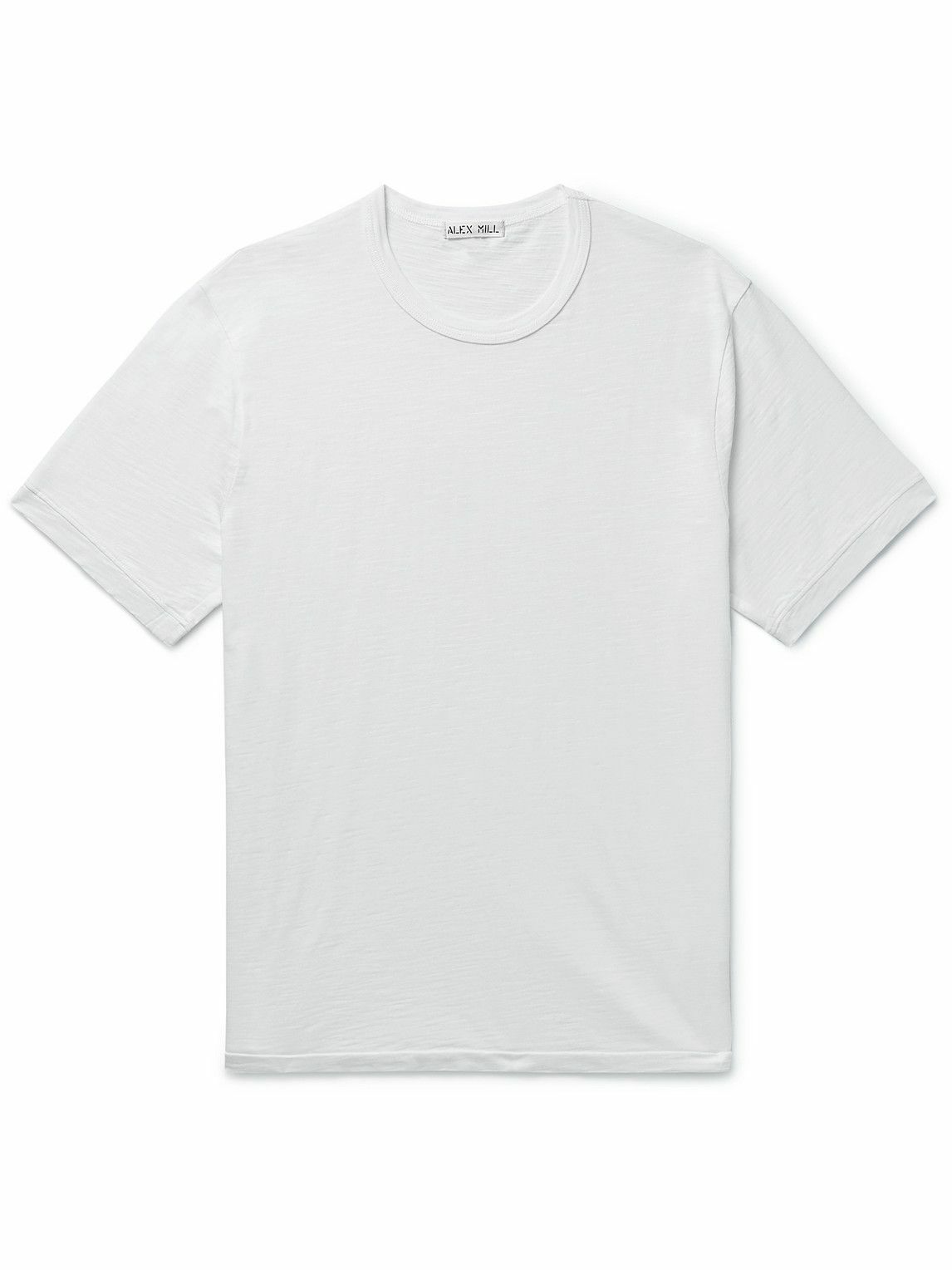 Alex Mill - Standard Slim-Fit Slub Cotton-Jersey T-Shirt - White Alex Mill