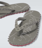 Christian Louboutin Super Loubi Flip spiked thong slides