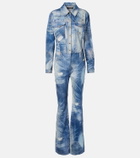 Roberto Cavalli Printed trompe l’œil denim jumpsuit