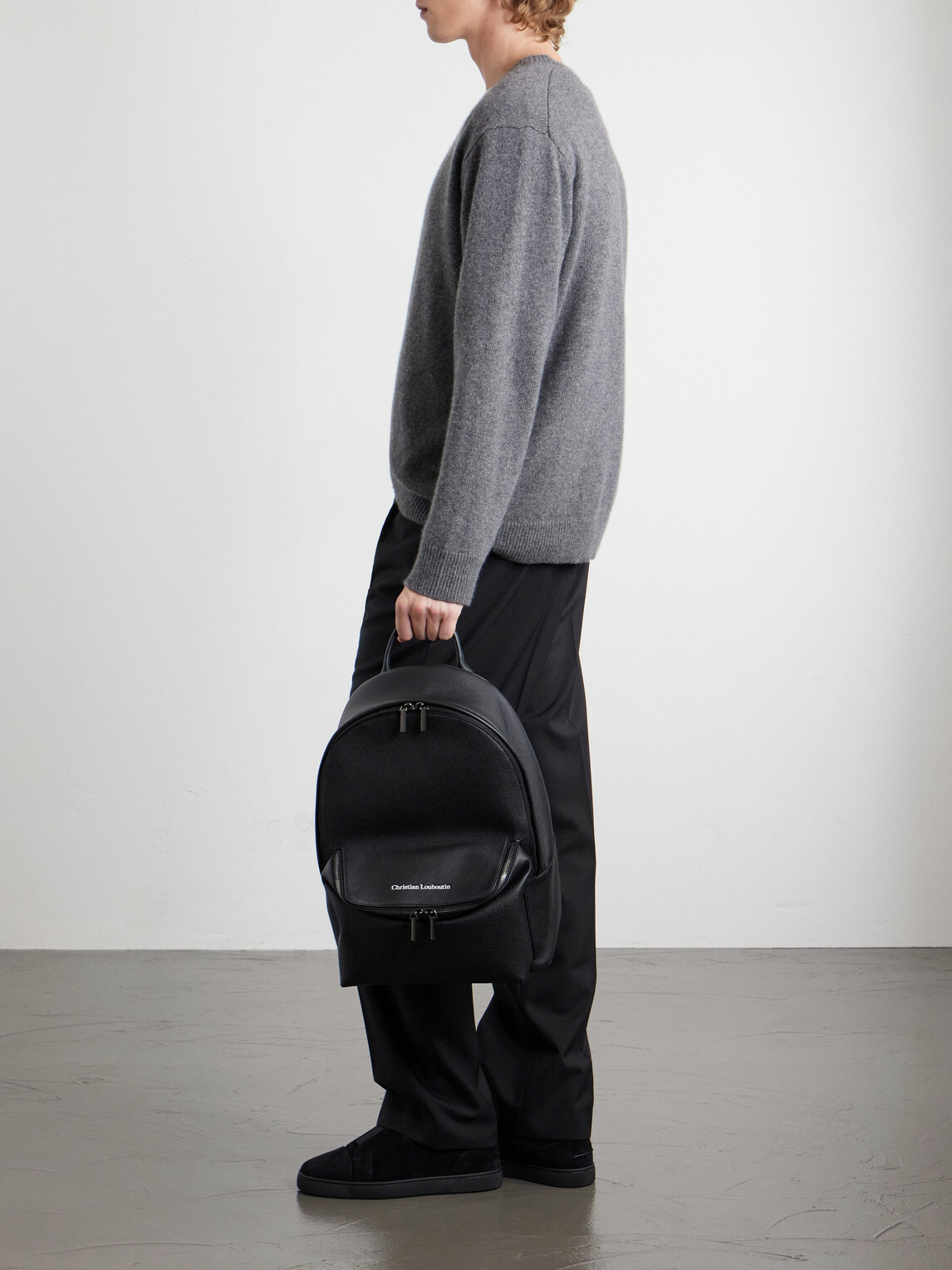 Christian Louboutin - Stoic Logo-Embossed Leather Backpack