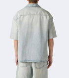 Loewe Anagram faded denim bowling shirt