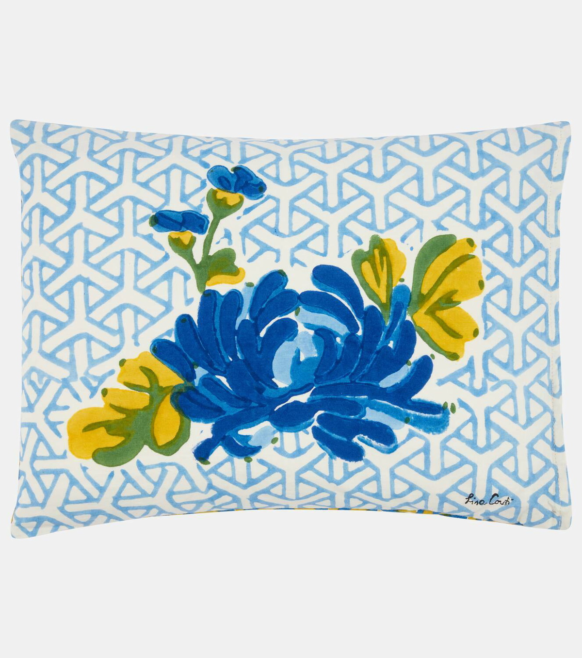 Lisa Corti Vienna rectangular cotton cushion
