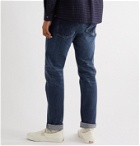 EDWIN - Slim-Fit Distressed Selvedge Denim Jeans - Blue