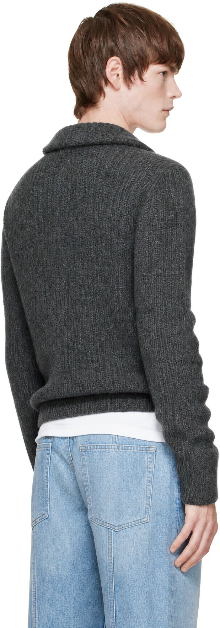 Moncler Gray Zip Cardigan