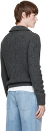 Moncler Gray Zip Cardigan