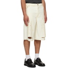 COÛT DE LA LIBERTÉ Off-White Zander Twill Baggy Shorts
