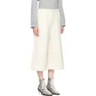 MM6 Maison Martin Margiela Ivory Cropped Casentino Trousers