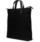MISMO - Leather-Trimmed Nylon Tote Bag - Black