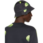 Paul Smith 50th Anniversary Black and Green Apple Bucket Hat