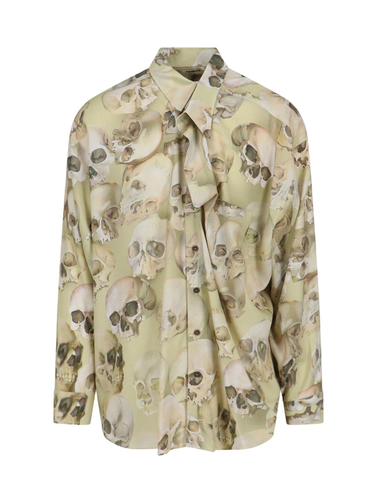 トップス MAGLIANO LEOPARD SKIN TWISTED SHIRT Magliano Beige Leopard Twisted Shirt Magliano