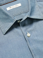 Loro Piana - Arthur Preston Cotton-Chambray Shirt - Blue