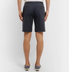 Burberry - Cotton-Twill Shorts - Men - Navy