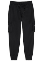 Moose Knuckles Hartsfield Tapered-leg Cotton Cargo Sweatpants Black