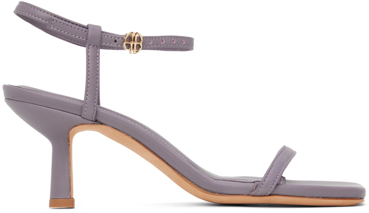 Photo: ANINE BING Purple Invisible Heeled Sandals