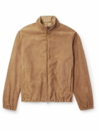 Moncler - Turbat Logo-Appliquéd Reversible Suede and AirSoft Shell Jacket - Brown