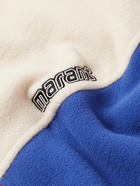 Isabel Marant - Malith Logo-Embroidered Colour-Block Fleece Zip-Up Sweatshirt - Blue