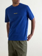 Aimé Leon Dore - Logo-Embroidered Cotton-Jersey T-Shirt - Blue