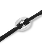 Le Gramme - Sterling Silver Cord Bracelet - Black