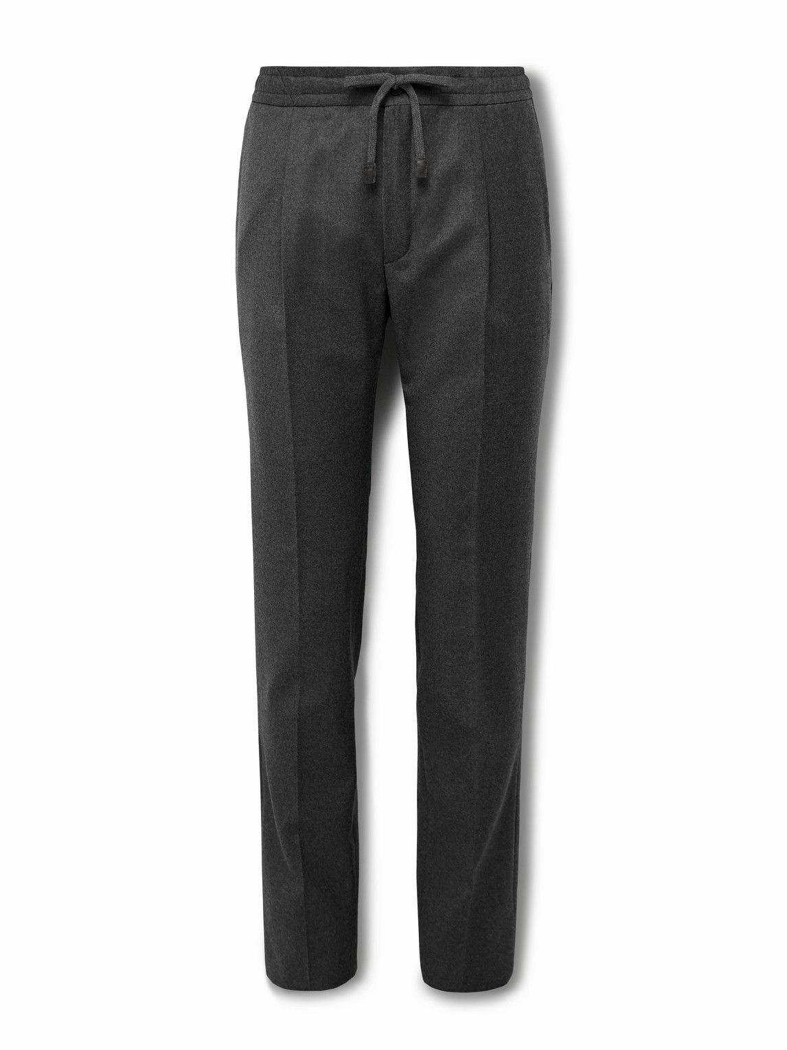 Incotex - Venezia 1951 Tapered Pleated Brushed Virgin Wool-Twill