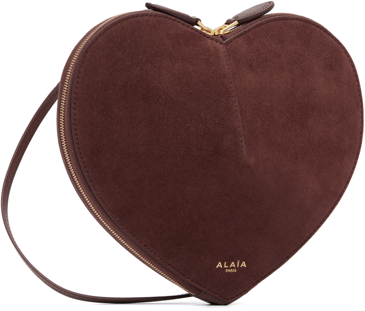 ALAÏA Brown 'Le Coeur' Bi-Material Bag