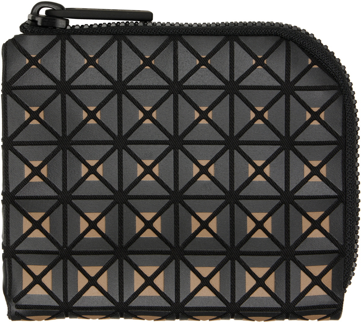 Bao Bao Issey Miyake Black Oyster Card Holder Bao Bao Issey Miyake