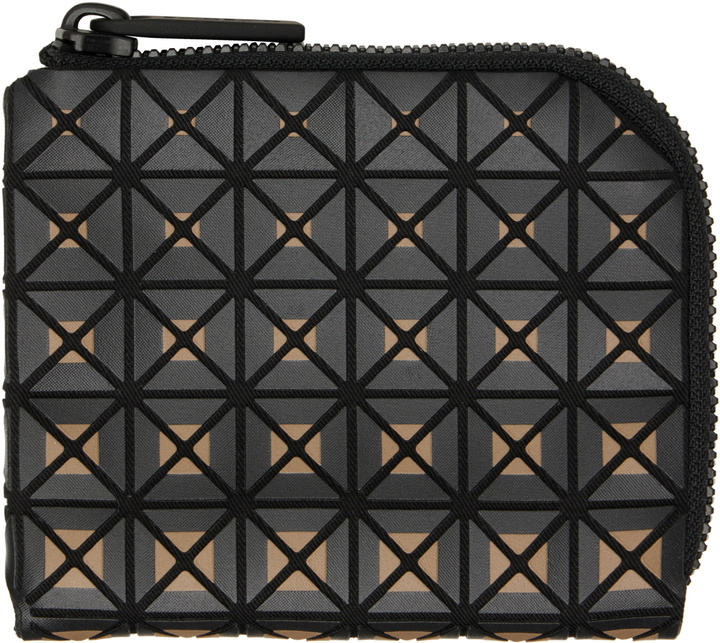 Photo: BAO BAO ISSEY MIYAKE Black & Beige Clam Wallet