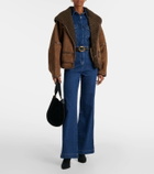 7 For All Mankind Flared denim jumpsuit