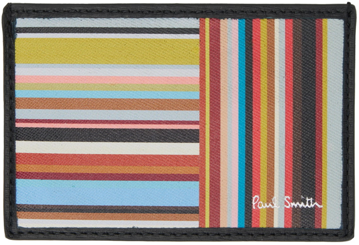 Photo: Paul Smith Multicolor Signature Stripe Card Holder