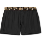 Versace - Slim-Fit Short-Length Swim Shorts - Black