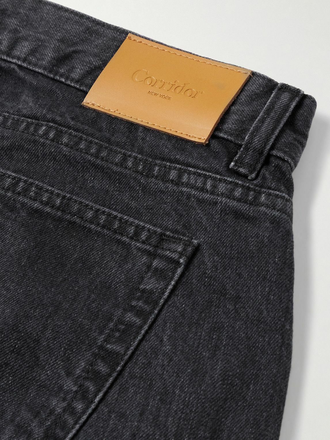 Corridor - Straight-Leg Organic Selvedge Jeans - Black