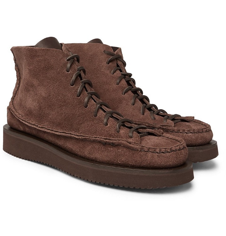 Photo: Yuketen - Sneaker Moc High Leather Boots - Chocolate
