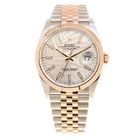 Rolex Datejust 36 Automatic Silver Palm Motif Dial Watch 126231SSPLMJ