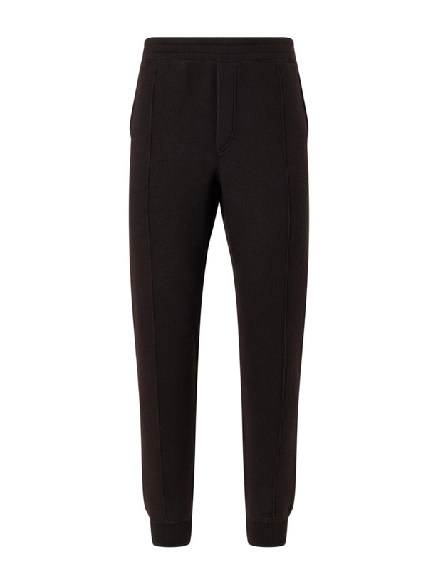 Photo: TOM FORD - Tapered Wool-Jersey Sweatpants - Brown