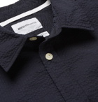 Norse Projects - Osvald Slim-Fit Coolmax Seersucker Shirt - Men - Midnight blue