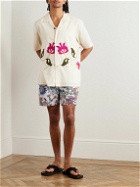 Kardo - Olbia Straight-Leg Floral-Print Cotton Drawstring Shorts - Pink
