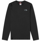 The North Face Men's Long Sleeve Easy T-Shirt in Black/Zinc Grey